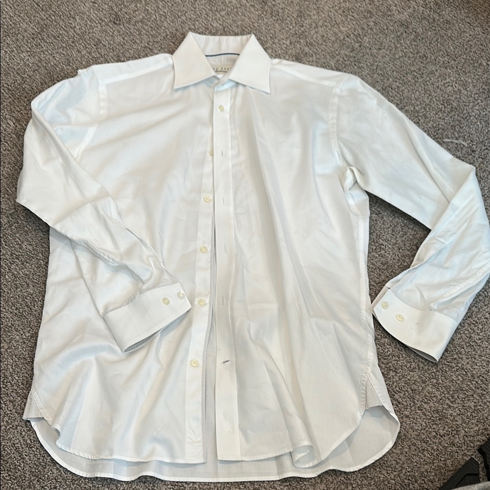 Ted Baker White Dress Shirt Crisp Cotton Business Essential